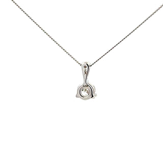 10K White Gold 0.70cttw Lab Grown Diamond Necklace - 18 Inches