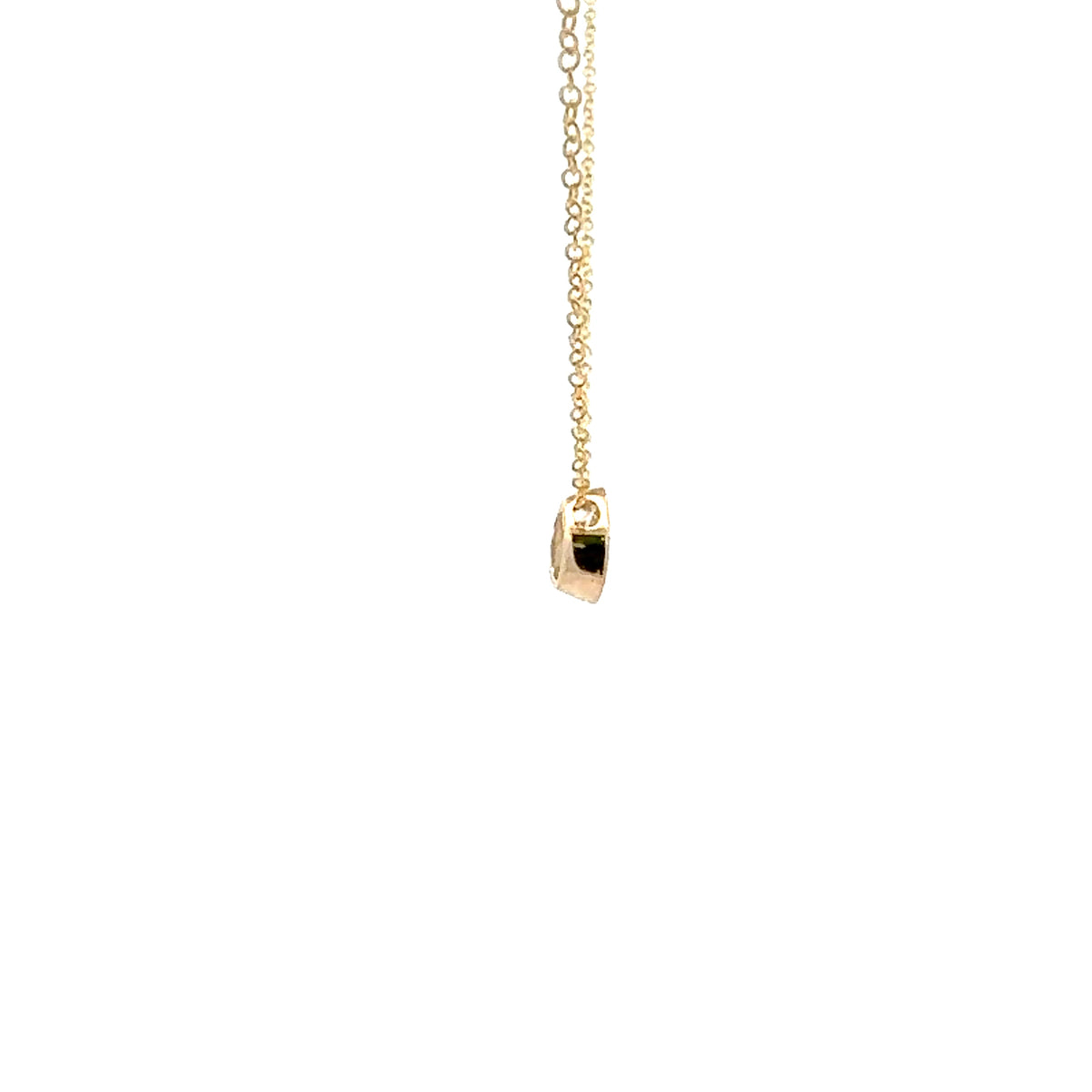 10K Lab Grown Diamond Bezel Set Necklace
