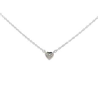 10K Lab Grown Diamond Bezel Set Necklace