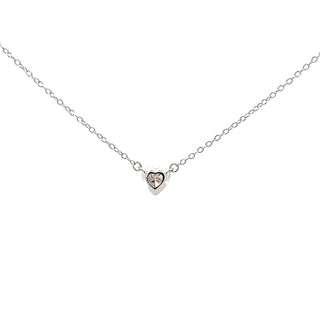 10K Lab Grown Diamond Bezel Set Necklace