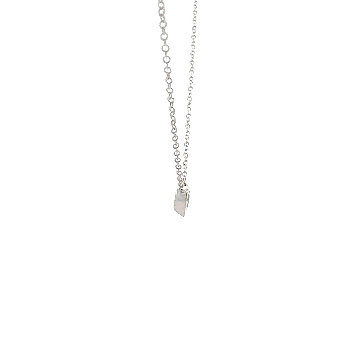 10K Lab Grown Diamond Bezel Set Necklace