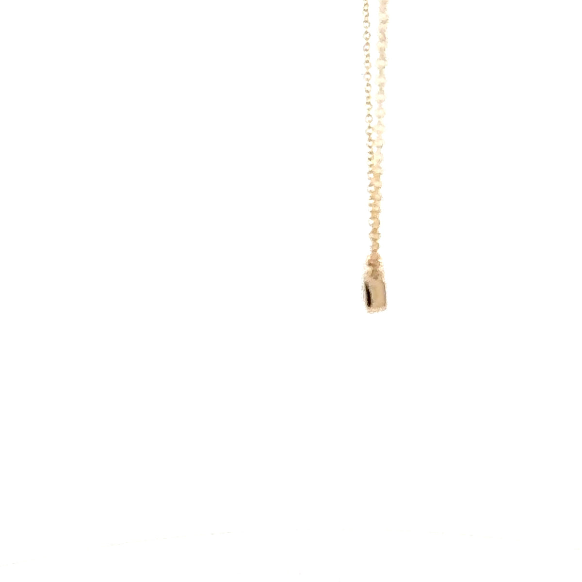 10K Lab Grown Diamond Bezel Set Necklace