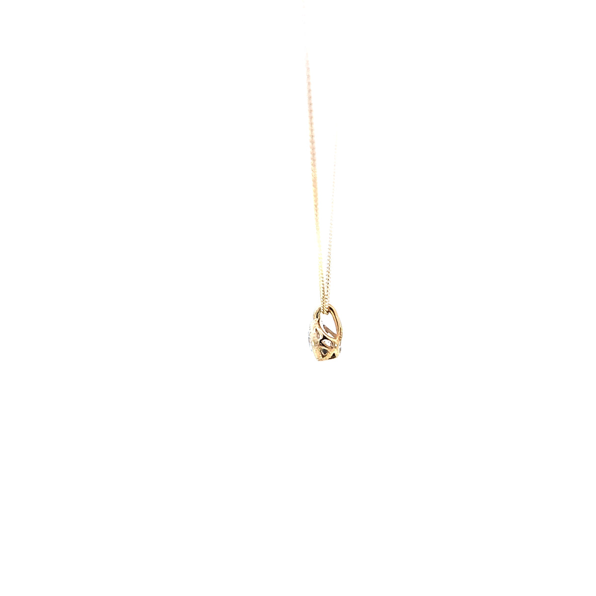 10K Yellow Gold 0.30cttw Lab Grown Diamond Necklace - 18 Inches