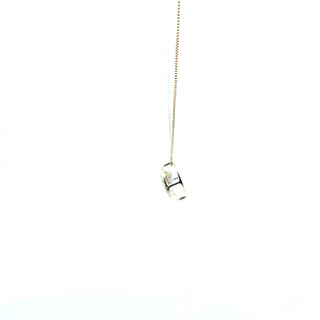 10K Yellow Gold and White Gold Pulse Diamond Necklace