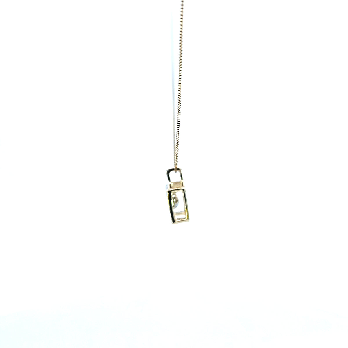 10K Yellow and White Gold Pulse Diamond Necklace