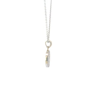 14K White Gold 0.50cttw Diamond Pendant