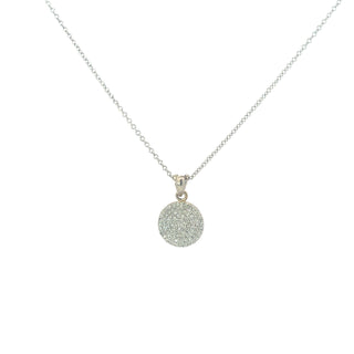 14K White Gold 0.50cttw Diamond Pendant