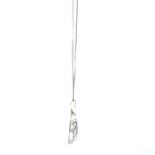 10K White Gold Diamond Necklace 18"