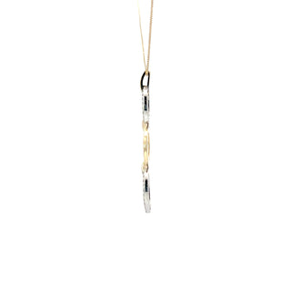 10K Yellow Gold 0.25cttw Diamond Necklace, 18"