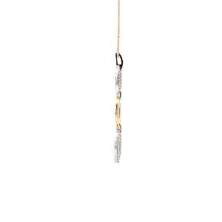 10K Yellow Gold 0.25cttw Diamond Necklace, 18"