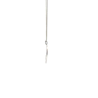 Sterling Silver  Waves Diamond Necklace