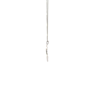 Sterling Silver  Waves Diamond Necklace