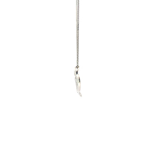 Sterling Silver Diamond Heart Mom Necklace