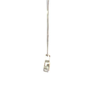 Sterling Silver and 10K Yellow Gold Dancer Diamond Pendant