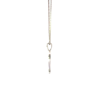 Sterling Silver and 10K Yellow Gold Double Heart Diamond Necklace 18"