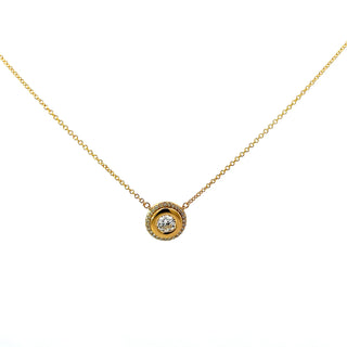 14k Yellow Gold Special 0.608cttw Lab Grown Canadian Diamond Necklace