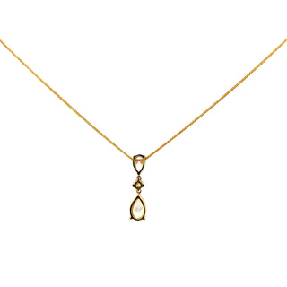 14k Yellow Gold 1.60cttw Lab Grown Canadian Diamond Necklace