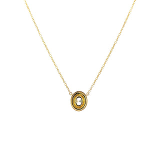 14K Yellow Gold 0.6cttw Lab Grown Diamond Necklace 18"