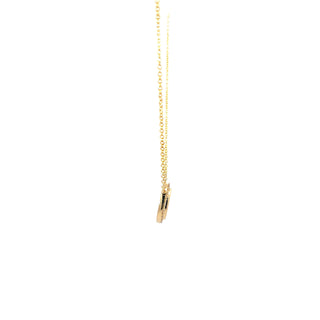 14K Yellow Gold 0.6cttw Lab Grown Diamond Necklace 18"