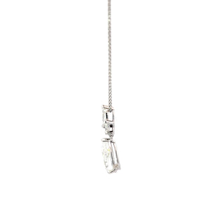 14K White Gold 5.00cttw Lab Grown Diamond Necklace