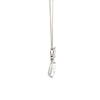 14K White Gold 5.00cttw Lab Grown Diamond Necklace