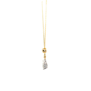 14K Yellow and White Gold 1.25cttw Lab Grown Diamond Necklace