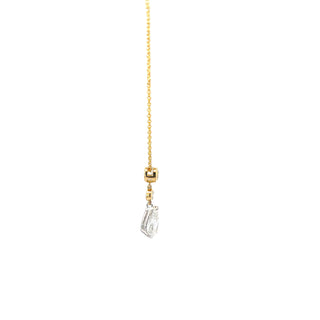 14K Yellow and White Gold 1.25cttw Lab Grown Diamond Necklace