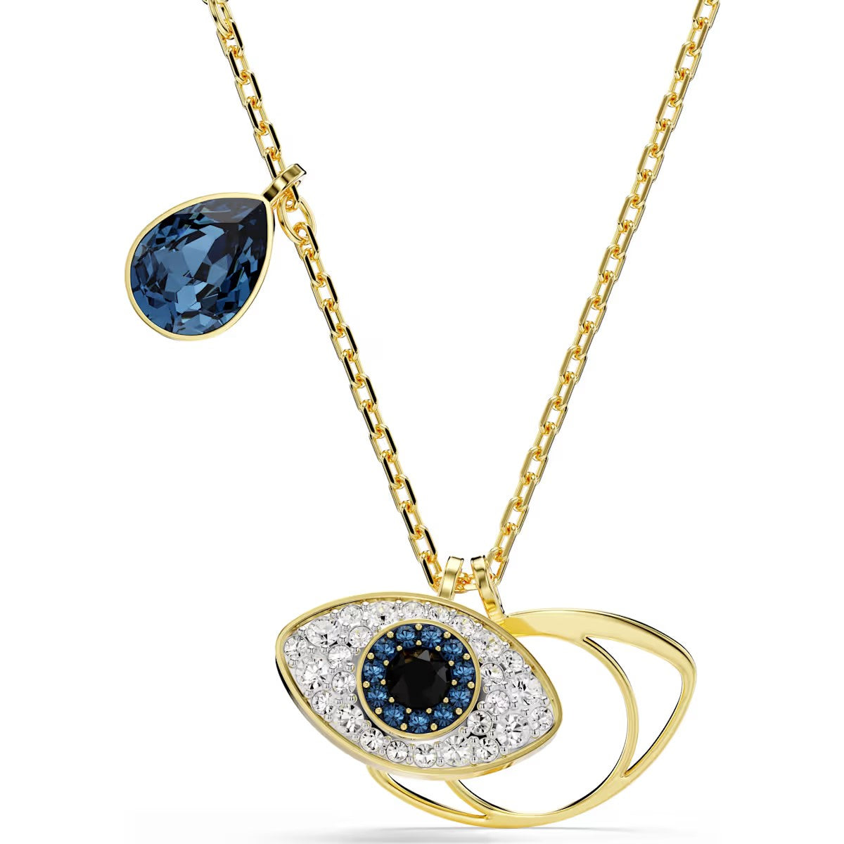 Swarovski - Symbolica pendant, Evil eye, Blue, Gold-tone plated 5692178