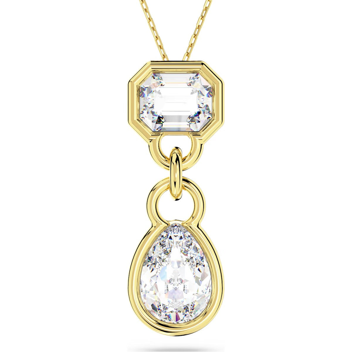 Swarovski Dextera pendant, Mixed cuts, White, Gold-tone plated - 5663339 - Discontinued