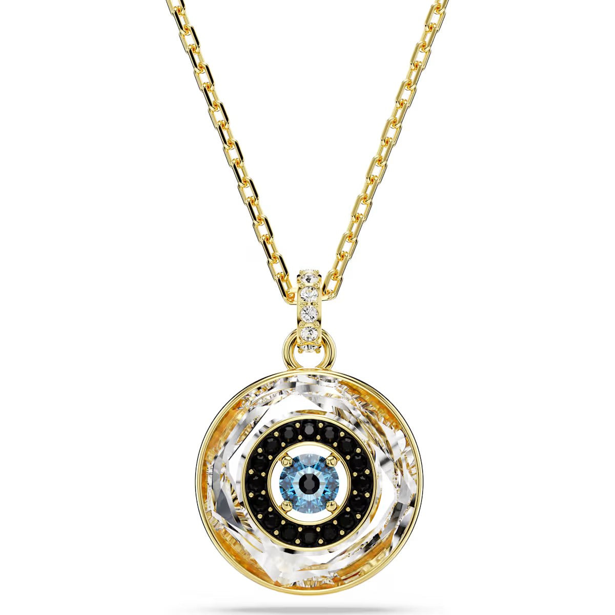 Swarovski - Symbolica pendant, Evil eye, Small, Multicolored, Gold-tone plated - 5692169