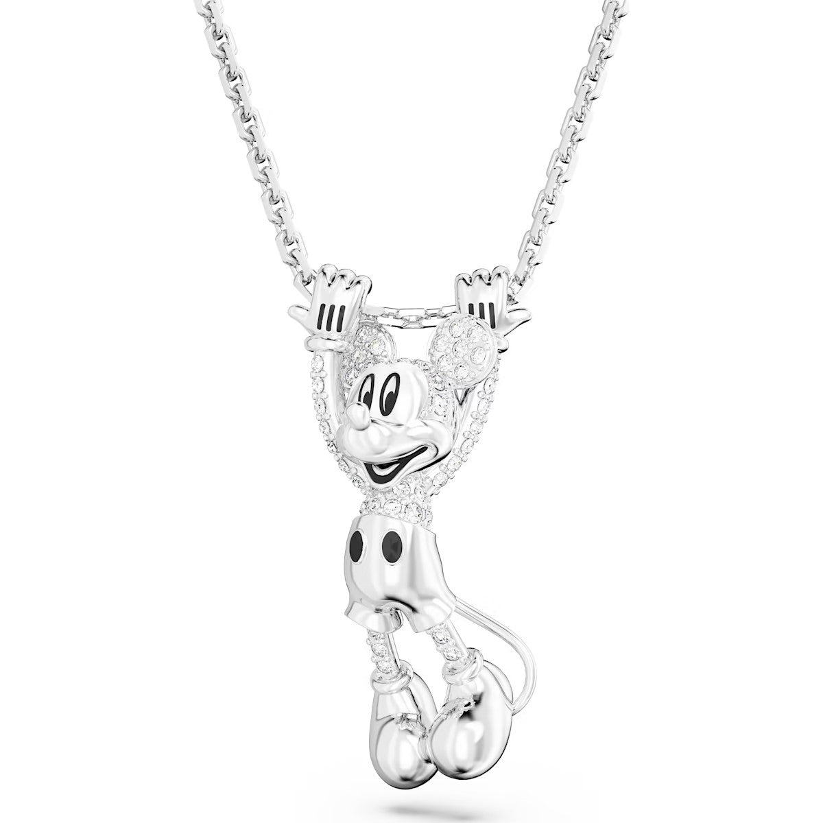 Disney Mickey Mouse Layered Pendant, White, Rhodium Plated - 5668780 Limited Edition