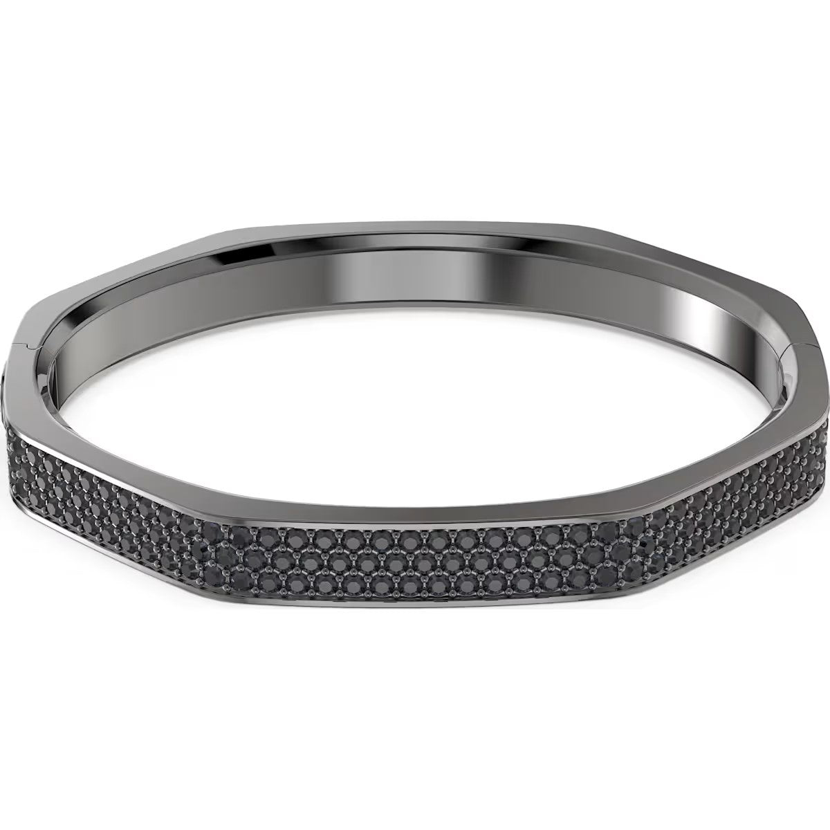 Swarovski Dextera bangle, Octagon shape, Black, Ruthenium plated - 5656842