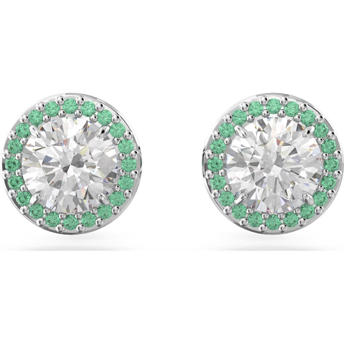 Swarovski - SS Una Stud Pave White Tone Earrings - 5639750