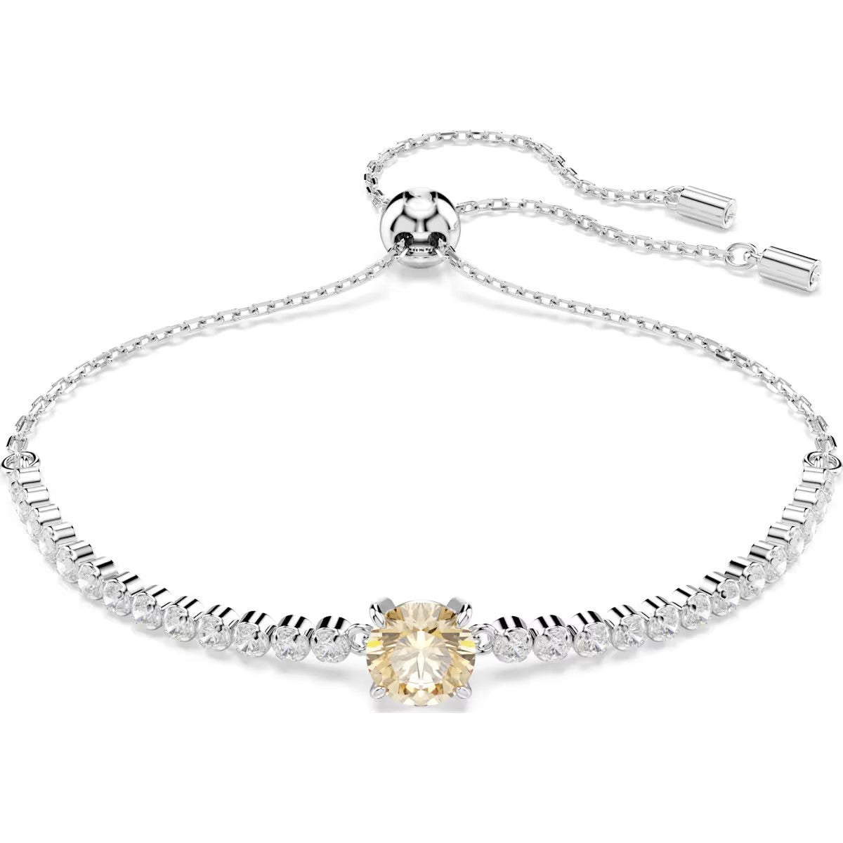 Swarovski Matrix Tennis bracelet, Mixed cuts, White, Rhodium plated 5690694