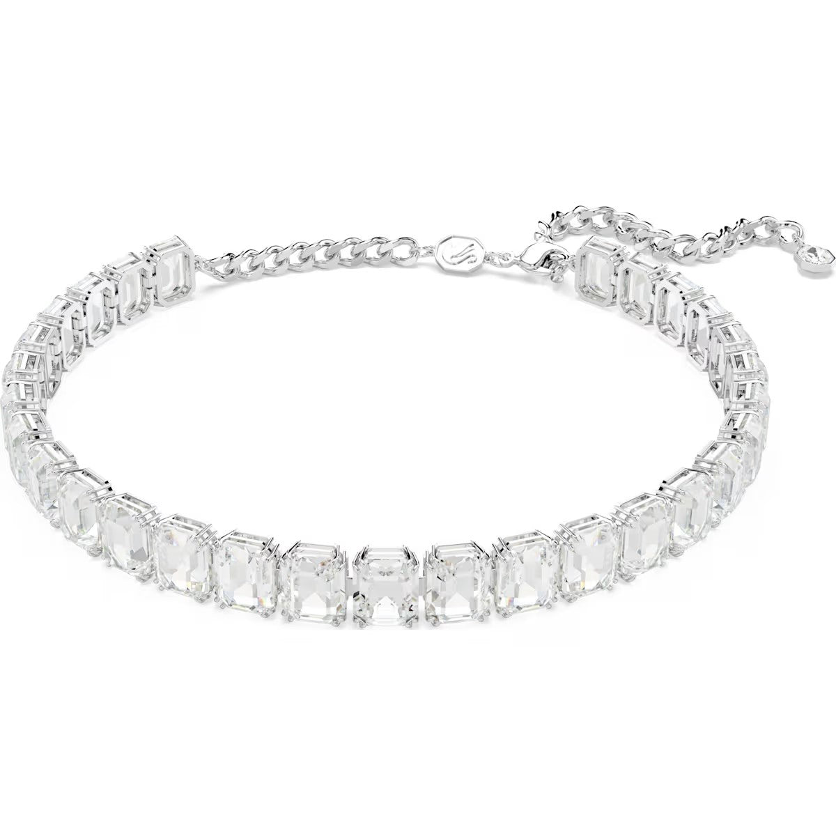 Swarovski - Millenia choker, Octagon cut, White, Rhodium plated - 5696292