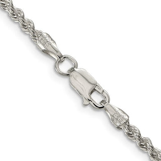 Sterling Silver 925 Rope Style Bracelet 7" 2.8mm