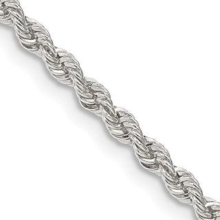 Sterling Silver 925 Rope Style Bracelet 7" 2.8mm