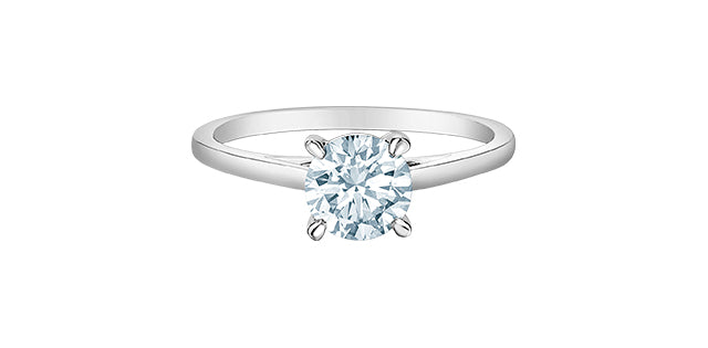 SEGUIMIENTO - Anillo de diamantes de cuatro garras de talla brillante redonda de 0,50 a 3,00 quilates cultivados en laboratorio de 14 quilates