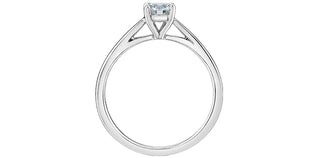 14K White Gold 1.00Cttw Lab Grown Round Brilliant Cut Diamond Engagement Ring
