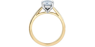 14K Yellow Gold 1.50Cttw Lab Grown Round Brilliant Cut Diamond Engagement Ring