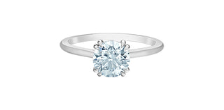 14K White Gold 1.56 ct Lab Grown Diamond Engagement Ring