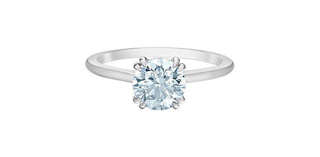 14K White Gold 1.56 ct Lab Grown Diamond Engagement Ring
