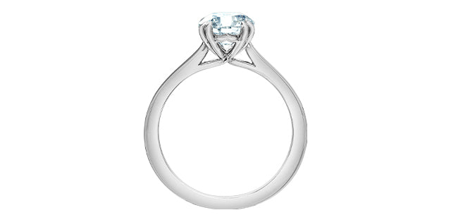 14K White Gold 1.56 ct Lab Grown Diamond Engagement Ring