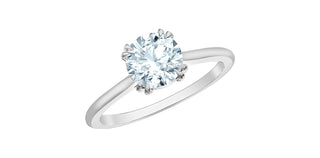 14K White Gold 1.56 ct Lab Grown Diamond Engagement Ring