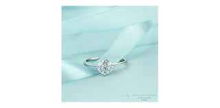 14K White Gold Lab Grown Diamond Engagement Ring