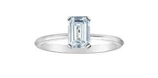 Anillo de diamantes de cuatro garras de corte brillante redondo de 0,50 a 3,00 quilates cultivado en laboratorio de 14 quilates