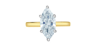 14K Yellow & White Gold Lab-Grown Diamond Ring