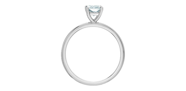 14K White Gold 1.08Cct Lab Grown Diamond Ring