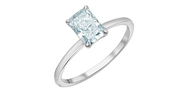 14K White Gold 1.08Cct Lab Grown Diamond Ring