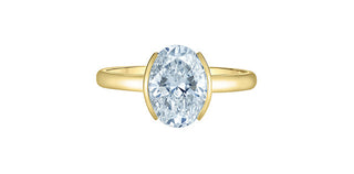 14K Yellow Gold Lab-Grown Diamond Ring